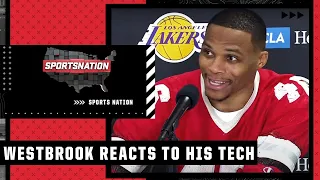 Russell Westbrook's surprised reaction when he heard he received a technical foul | SportsNation