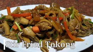 Stir Fried Tokong (Pig Stomach) - Satisfied