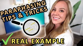 Paraphrasing made EASY! Real example walkthrough