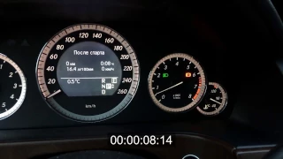 Быстрый прогрев двигателя зимой Mercedes W212