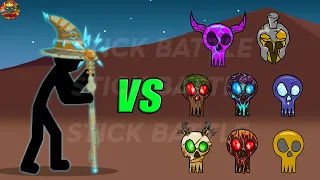 FULL CHARGE VOLTAIC WIZARD VS ALL ELEMENTAL GIANT BOSS | STICK WAR LEGACY | STICK BATTLE