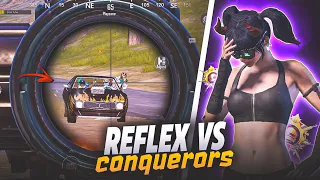 REFLEX vs India's Top Conquerors Squads [-00.03 sec squad wipe] | BGMI🔱