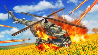 Realistic Helicopter Shootdowns & Crashes 30 😱 Teardown