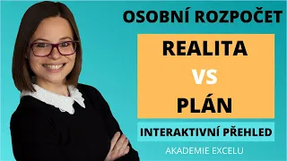 Rodinný rozpočet realita versus plán | Interaktivní přehled v Excelu