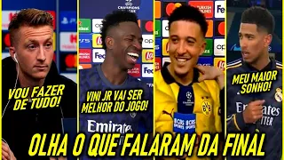 FALOU TUDO!   VINI JR, BELLINGHAM, REUS, SANCHO e MAIS FALARAM da FINAL de CHAMPIONS!