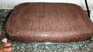 Moist chocolate cake on a dessini double grill pan