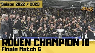 Rouen Champion de la Synerglace Ligue Magnus 2023