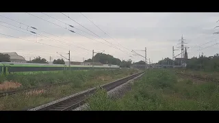 Notbremsung / Schnellbremsung eines Flixtrains in Mülheim West