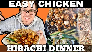 How to Make Hibachi at Home on the Griddle - Japanese Steakhouse Chicken Teriyaki and Fried Rice!