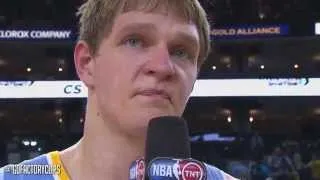 2014.04.10 - Timofey Mozgov Full Highlights at Warriors - 23 Pts, 29 Reb, 3 Blocks