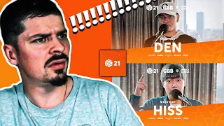 COLAPS REACTS | HISS & DEN | GBB21 | Studio Sessions