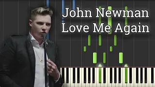 Love Me Again - John Newman (Piano Tutorial) [Synthesia]