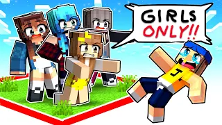 Stuck On CRAZY FAN GIRL ONLY CHUNK in Minecraft!