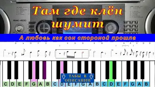 Там где клен шумит (cover) | Табы для пианино