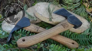 Making Primitive Bushcraft Sandals with BeaverCraft Hatchet and Adze