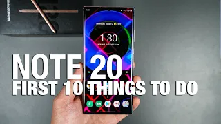 GALAXY NOTE 20: First 10 Things to Do!