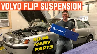 REBUILDING The CLUNKY Front STRUTS On My $450 Volvo S60