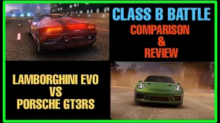 Asphalt 9 | Touch Drive Review | Lamborghini EVO Spyder Vs Porsche 911 GT3 RS | COMPARISON & REVIEW