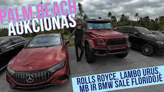 Rolls Royce Phantom, Urus, G63 4x4 square, BMW ir MB sale Palm Beach aukcione :)