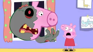 Zombie has Moved into Pig's House  | Peppa Sad Story | Peppa Pig Funny Animation