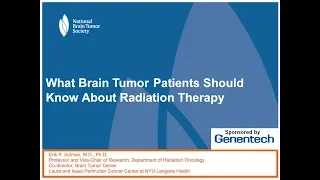 What Brain Tumor Patients Should Know about Radiation Therapy