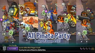 All Completed Pinata Party Lawn Of Doom 2023 | Plants Vs. Zombies 2