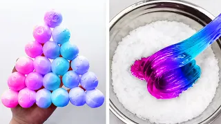Oddly Satisfying Slime ASMR No Music Videos - Relaxing Slime 2021 - 220