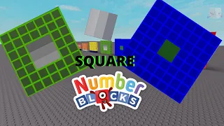 SQUARE NUMBERBLOCKS IN ROBLOX! | 1, 4, 9, 16, 25, 36, 49, 64, 81, 100! |