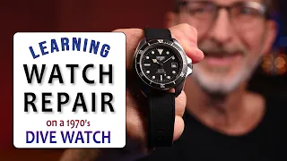 Learning Wrist Watch Repair on a 1970's Dive Watch  |   Heuer 8440 Quartz