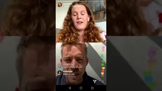 Bex and Sean insta live.