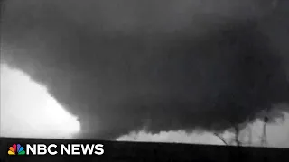 Video shows what appears to be a huge tornado in Kansas