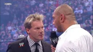 Batista addresses the WWE Universe