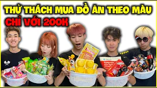 Chỉ Dùng 200k Mua Đồ Ăn Theo Màu Sắc, Đức Mõm Cùng Team Đi Trung Tâm Thương Mại !!!