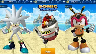 Sonic Dash -  Silver Vs Boss Battle Eggman Vs Charmy Bee