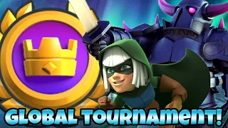 PLAYING THE RAGE GLOBAL TOURNAMENT USING PEKKA BRIDGESPAM CLASH ROYALE