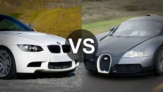 Bugatti Veyron vs  BMW M3 E92