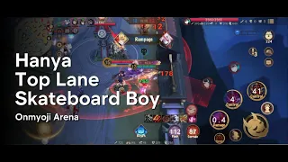 Hanya Stakeboard Boy Top Lane: Onmyoji Arena Season 25 Gameplay
