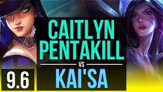 CAITLYN & Alistar vs KAI'SA & Pyke (ADC) | Pentakill, KDA 17/1/10, Legendary | Korea Diamond | v9.6