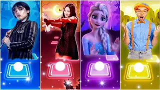 Baby Calm Down- Selena Gomez & Rema(Mavin) - Wednesday Addams 🆚️ Elsa Frozen 🆚️  Blippi 🆚️ Blackpink