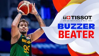 Lucas Dias 🇧🇷 | TISSOT Buzzer Beater | Canada vs Brazil | FIBA Basketball World Cup 2023