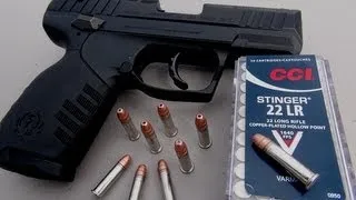 .22 LR Handgun for Self Defense?  CCI Stinger Ammo Test