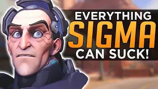 Overwatch: ALL Sigma Ability Interactions Tested! - Eat A Graviton!