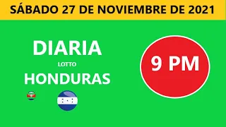 Diaria 9 PM honduras loto costa rica La Nica hoy  sábado 27 NOVIEMBRE DE 2021 loto tiempos hoy