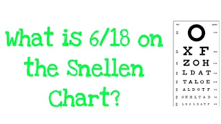 What is 6/18 on the Snellen Chart?