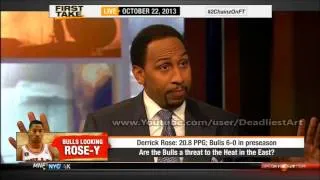 ESPN First Take | How big a threat is Derrick Rose to LeBron James? - ESPN Sport First Take