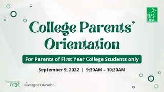 College Parent's Orientation 2022