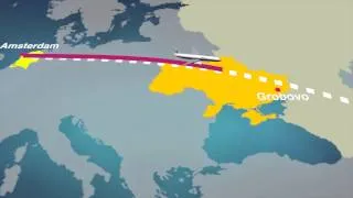 Tracking the flight path of MH17