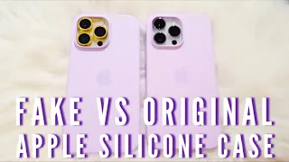 APPLE silicone case FAKE vs ORIGINAL