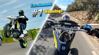 Entraînement wheelings en 701 Husqvarna (objectif frein arrière)