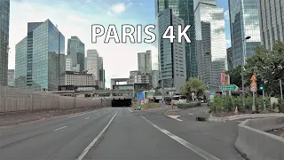 Paris 4K - Morning Drive - Sunday Expressway